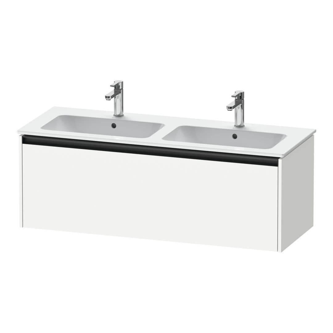 Duravit Ketho.2 – Έπιπλο Νιπτήρα – 1280 mm, 1 συρτάρι – White Matt, Decor (K25066018180000)