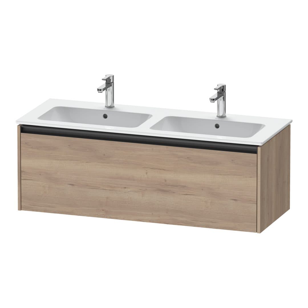 Duravit Ketho.2 – Έπιπλο Νιπτήρα – 1280 mm, 1 συρτάρι – Marbled Oak Matt, Decor (K25066055550000)