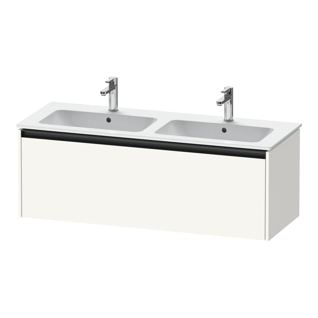 Duravit Ketho.2 – Έπιπλο Νιπτήρα – 1280 mm, 1 συρτάρι – White Super Matt, Decor (K25066084840000)