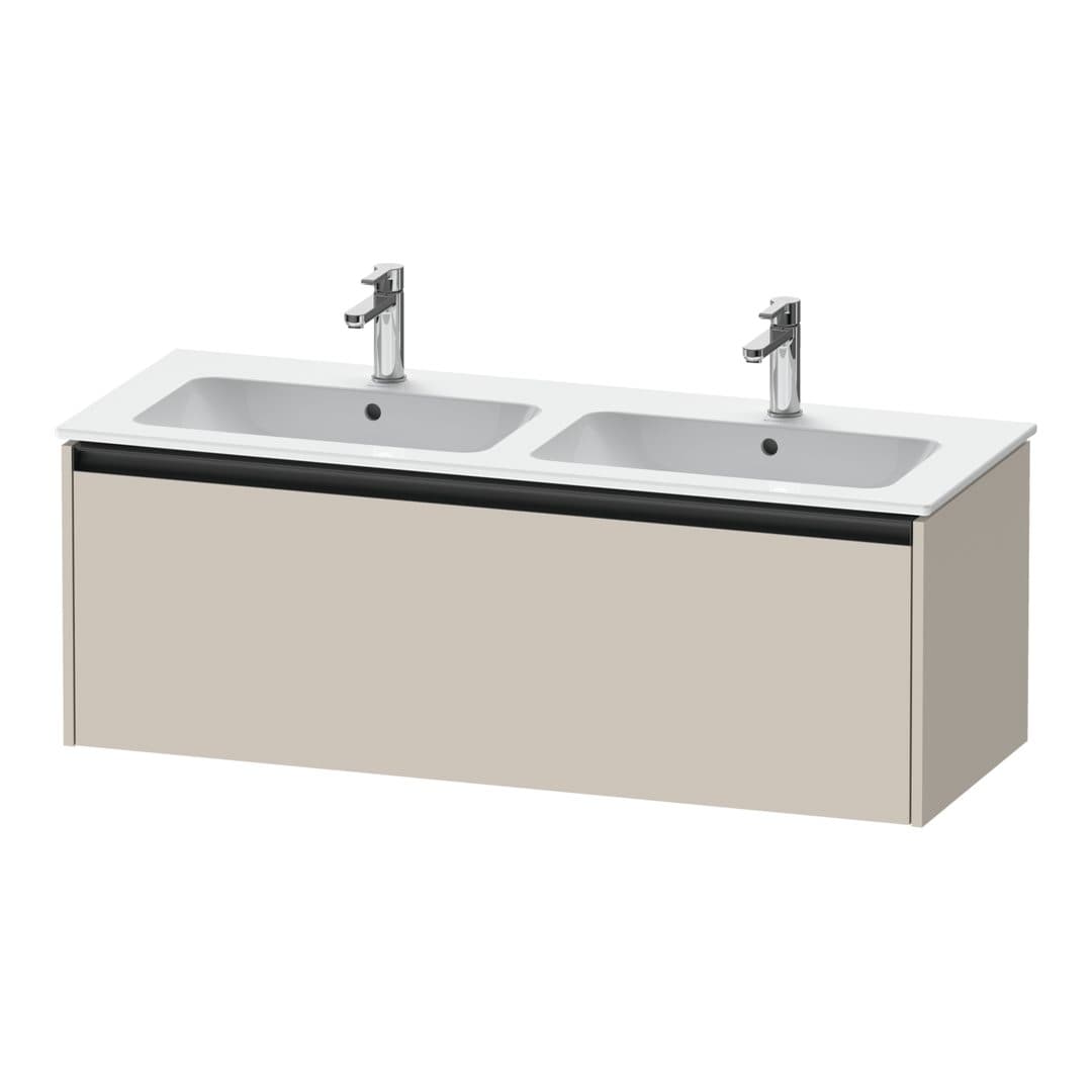 Duravit Ketho.2 – Έπιπλο Νιπτήρα – 1280 mm, 1 συρτάρι – Taupe Matt, Decor (K25066091910000)