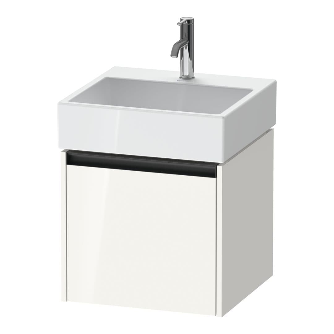 Duravit Ketho.2 – Έπιπλο Νιπτήρα – 484 mm, 1 συρτάρι, νιπτήρας κέντρο, 484 x 460 x 440 mm – White High Gloss, Decor (K25074022220000)