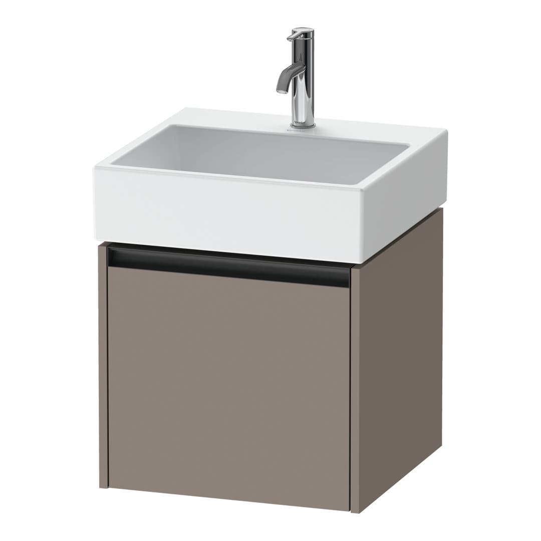 Duravit Ketho.2 – Έπιπλο Νιπτήρα – 484 mm, 1 συρτάρι, νιπτήρας κέντρο, 484 x 460 x 440 mm – Basalte Matt, Decor (K25074043430000)
