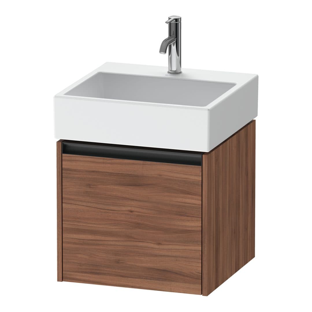 Duravit Ketho.2 – Έπιπλο Νιπτήρα – 484 mm, 1 συρτάρι, νιπτήρας κέντρο, 484 x 460 x 440 mm – Walnut Matt, Decor (K25074079790000)