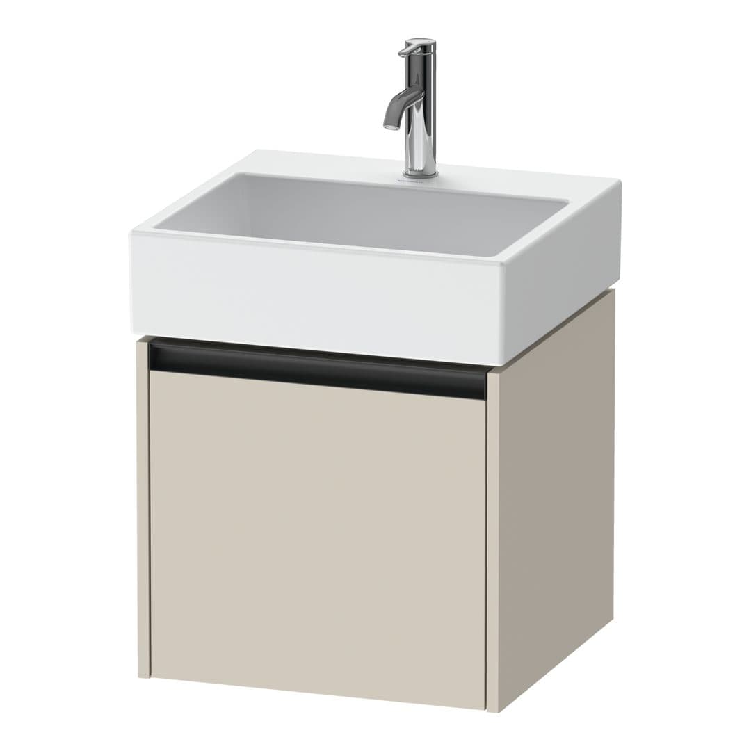 Duravit Ketho.2 – Έπιπλο Νιπτήρα – 484 mm, 1 συρτάρι, νιπτήρας κέντρο, 484 x 460 x 440 mm – Taupe Super Matt, Decor (K25074083830000)