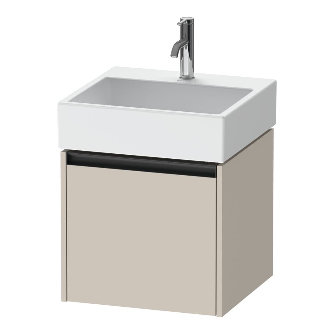 Duravit Ketho.2 – Έπιπλο Νιπτήρα – 484 mm, 1 συρτάρι, νιπτήρας κέντρο, 484 x 460 x 440 mm – Taupe Matt, Decor (K25074091910000)