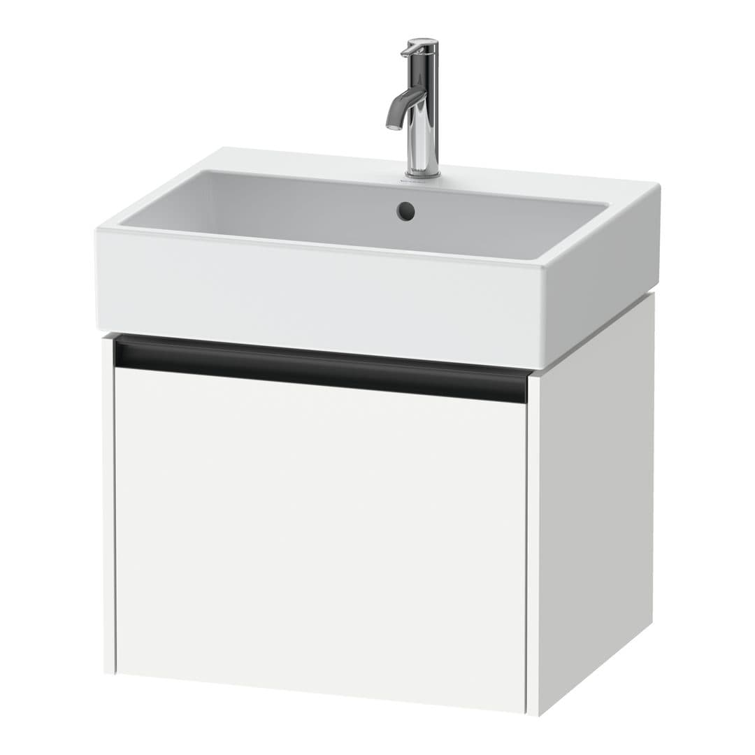 Duravit Ketho.2 – Έπιπλο Νιπτήρα – 584 mm, 1 συρτάρι, νιπτήρας κέντρο, 584 x 460 x 440 mm – White Matt, Decor (K25075018180000)
