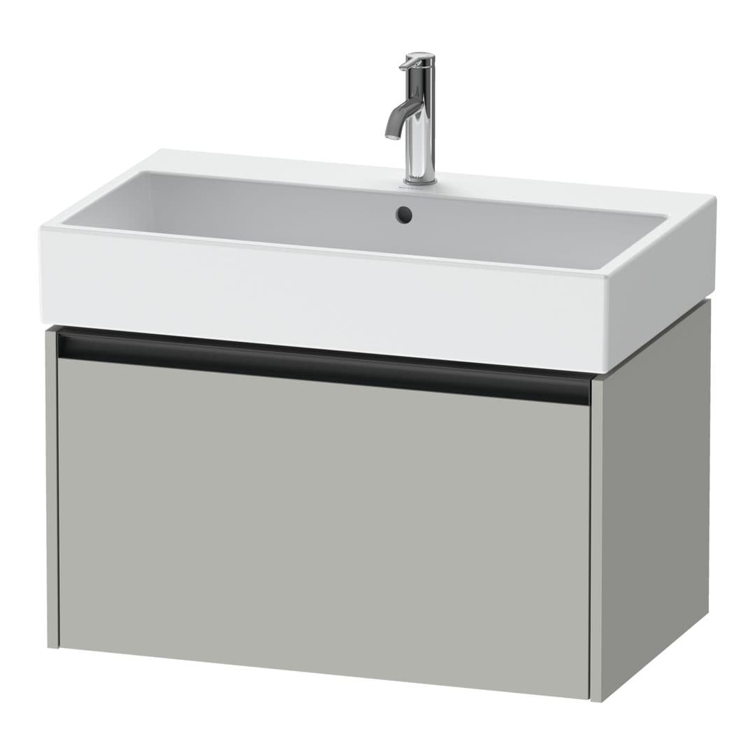 Duravit Ketho.2 – Έπιπλο Νιπτήρα – 784 mm, 1 συρτάρι, νιπτήρας κέντρο, 784 x 460 x 440 mm – Concrete grey Matt, Decor (K25077007070000)