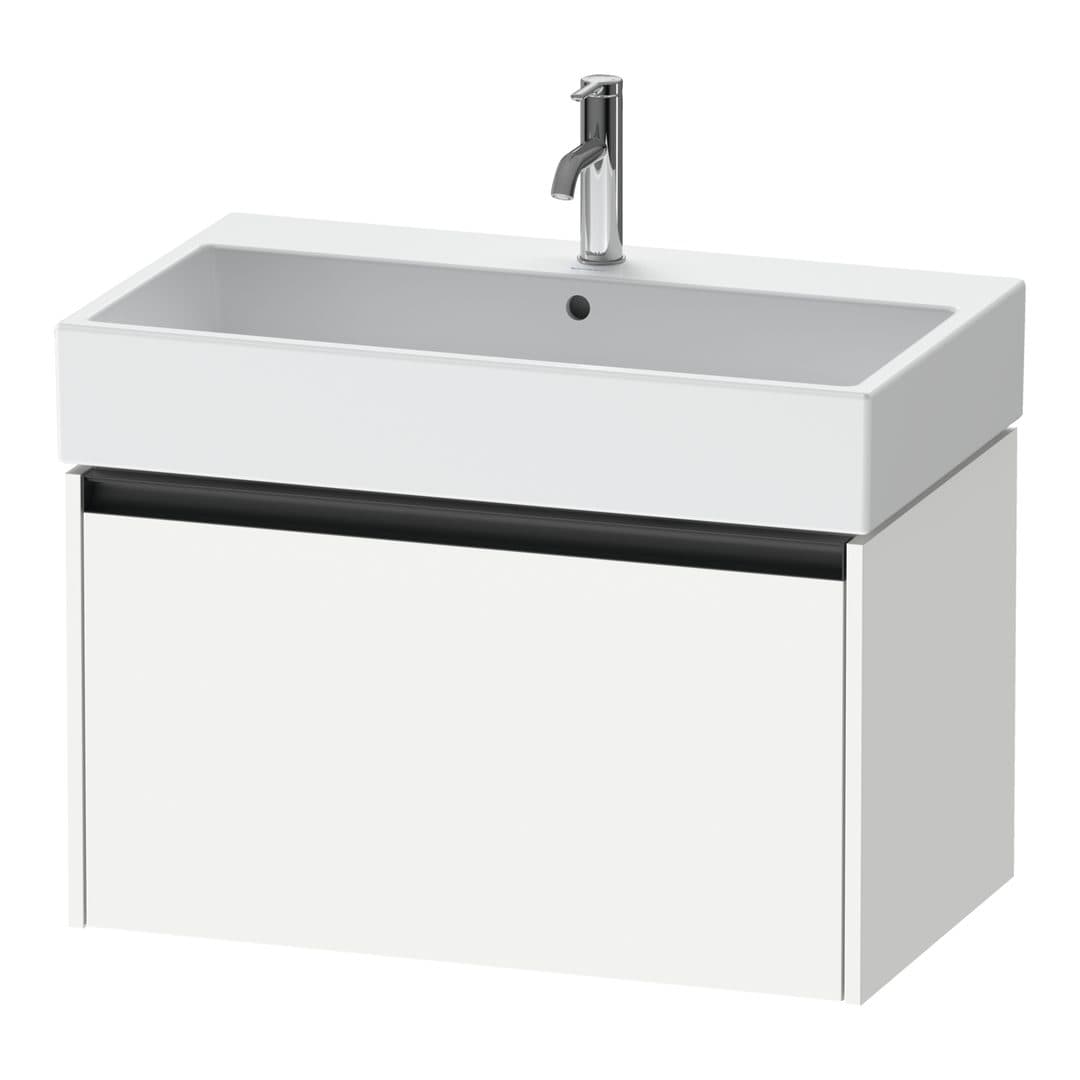 Duravit Ketho.2 – Έπιπλο Νιπτήρα – 784 mm, 1 συρτάρι, νιπτήρας κέντρο, 784 x 460 x 440 mm – White Matt, Decor (K25077018180000)