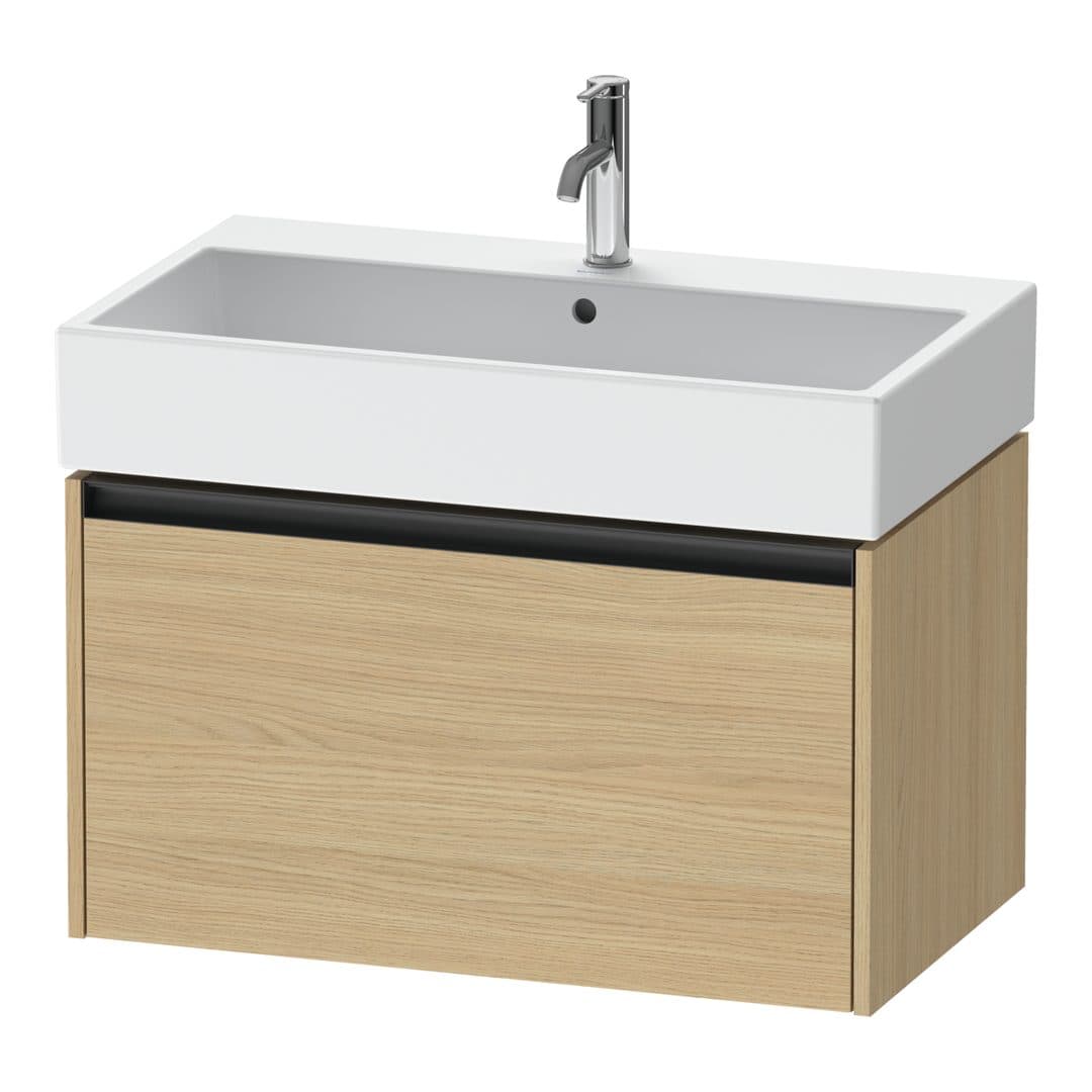 Duravit Ketho.2 – Έπιπλο Νιπτήρα – 784 mm, 1 συρτάρι, νιπτήρας κέντρο, 784 x 460 x 440 mm – Natural oak, Decor (K25077030300000)