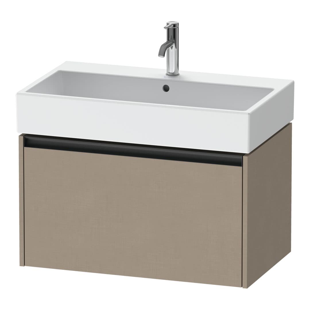 Duravit Ketho.2 – Έπιπλο Νιπτήρα – 784 mm, 1 συρτάρι, νιπτήρας κέντρο, 784 x 460 x 440 mm – Linen Matt, Decor (K25077075750000)