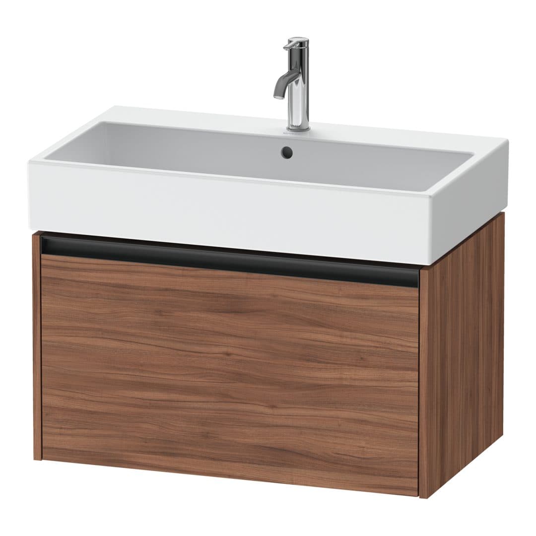 Duravit Ketho.2 – Έπιπλο Νιπτήρα – 784 mm, 1 συρτάρι, νιπτήρας κέντρο, 784 x 460 x 440 mm – Walnut Matt, Decor (K25077079790000)