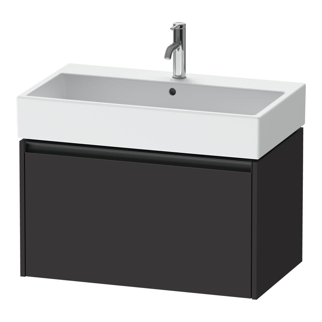 Duravit Ketho.2 – Έπιπλο Νιπτήρα – 784 mm, 1 συρτάρι, νιπτήρας κέντρο, 784 x 460 x 440 mm – Graphite Super Matt, Decor (K25077080800000)