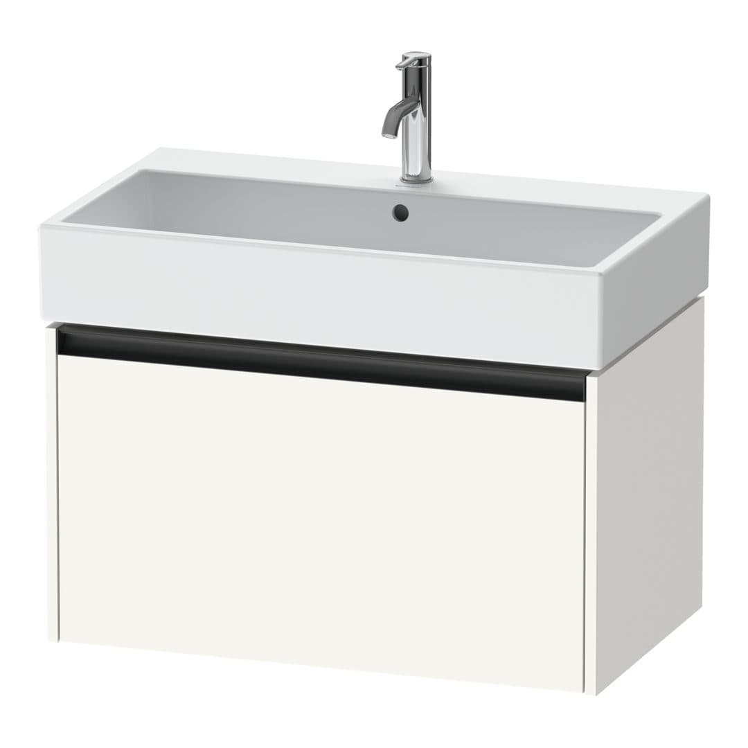 Duravit Ketho.2 – Έπιπλο Νιπτήρα – 784 mm, 1 συρτάρι, νιπτήρας κέντρο, 784 x 460 x 440 mm – White Super Matt, Decor (K25077084840000)