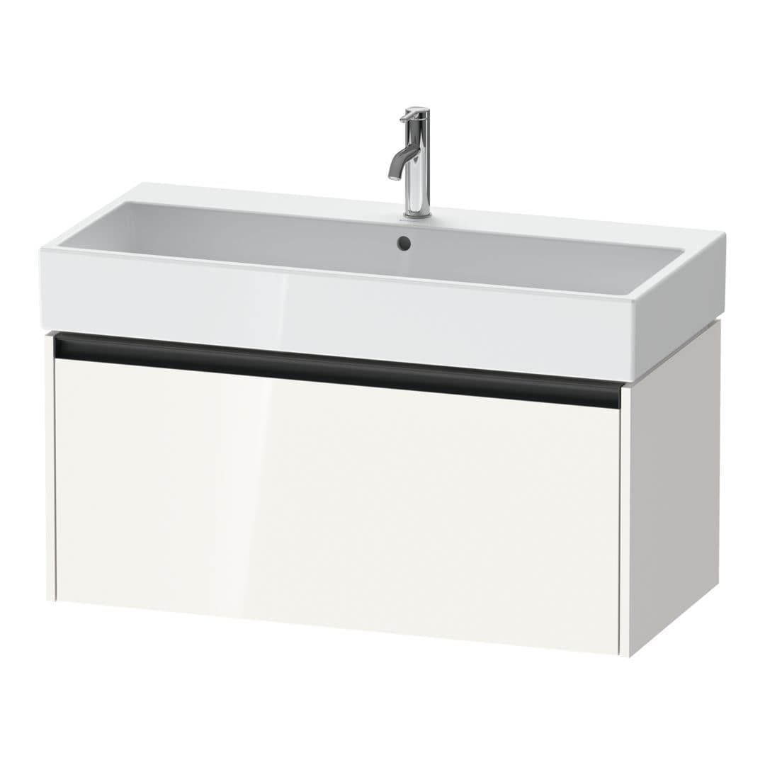 Duravit Ketho.2 – Έπιπλο Νιπτήρα – 984 mm, 1 συρτάρι, νιπτήρας κέντρο, 984 x 460 x 440 mm – White High Gloss, Decor (K25078022220000)