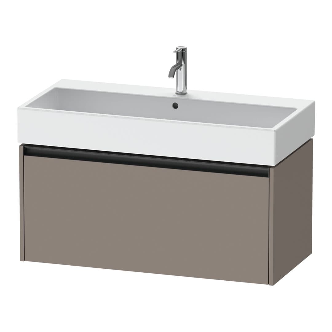 Duravit Ketho.2 – Έπιπλο Νιπτήρα – 984 mm, 1 συρτάρι, νιπτήρας κέντρο, 984 x 460 x 440 mm – Basalte Matt, Decor (K25078043430000)