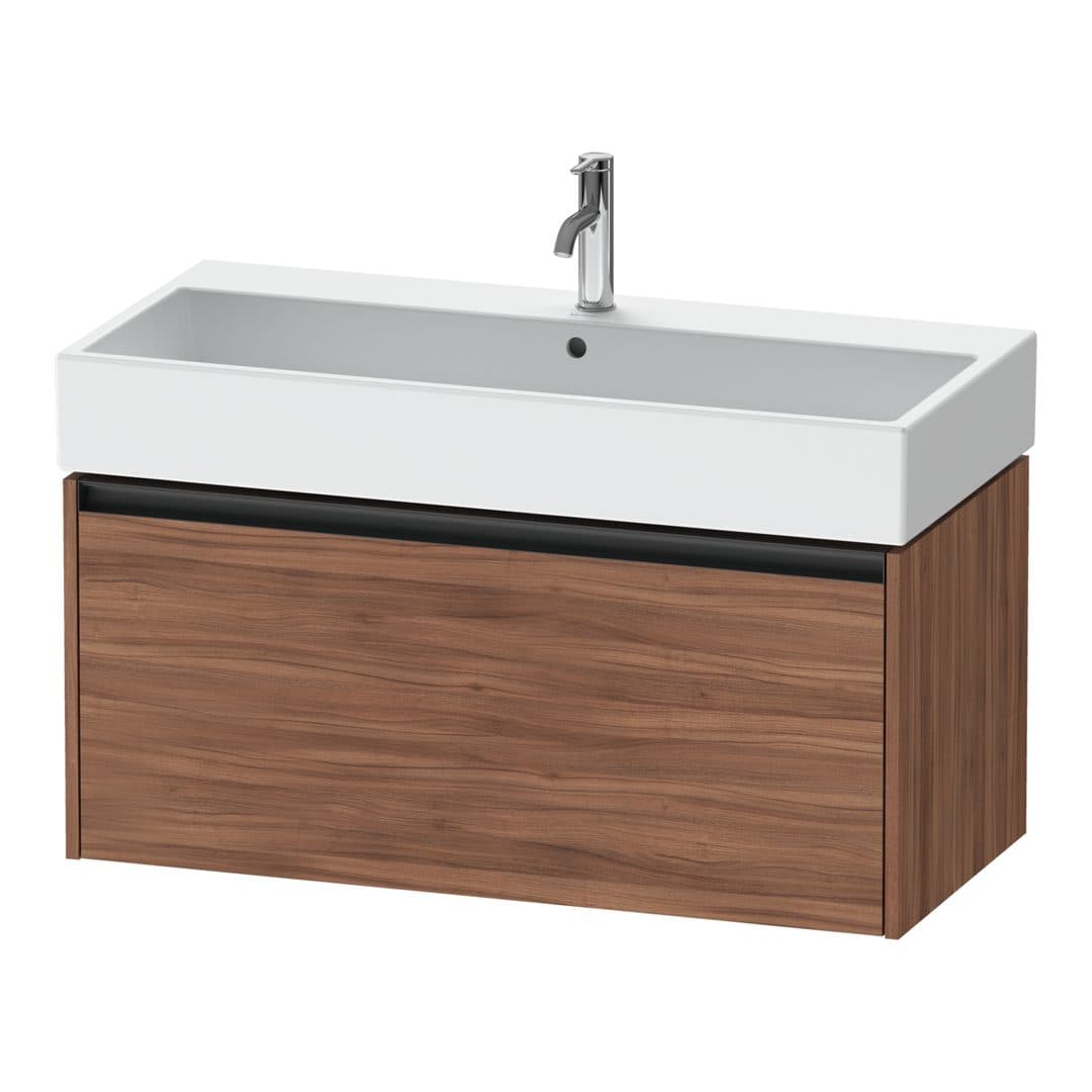 Duravit Ketho.2 – Έπιπλο Νιπτήρα – 984 mm, 1 συρτάρι, νιπτήρας κέντρο, 984 x 460 x 440 mm – Walnut Matt, Decor (K25078079790000)