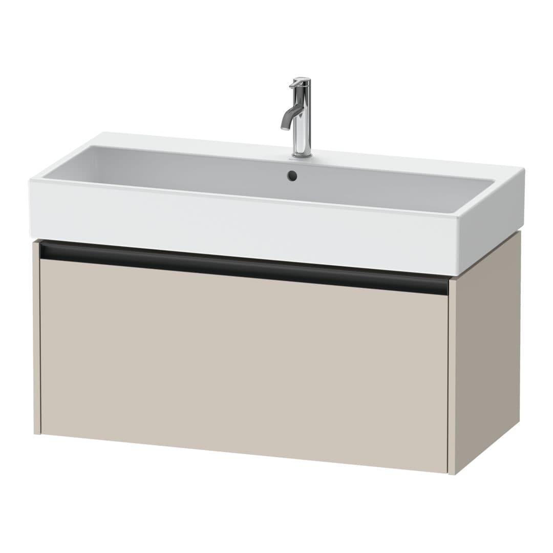 Duravit Ketho.2 – Έπιπλο Νιπτήρα – 984 mm, 1 συρτάρι, νιπτήρας κέντρο, 984 x 460 x 440 mm – Taupe Matt, Decor (K25078091910000)