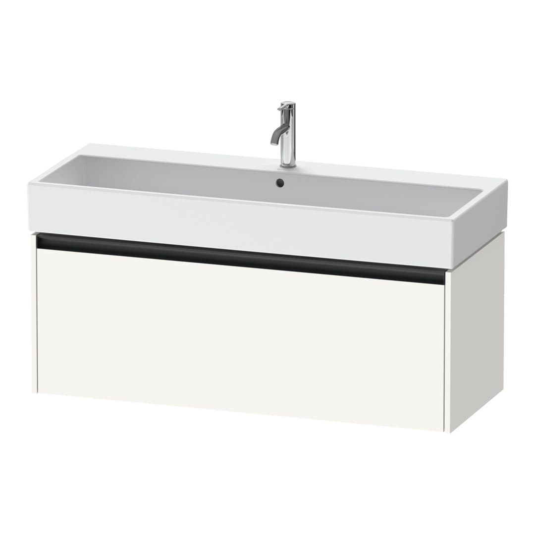 Duravit Ketho.2 – Έπιπλο Νιπτήρα – 1184 mm, 1 συρτάρι, νιπτήρας κέντρο – White Super Matt, Decor (K25079084840000)