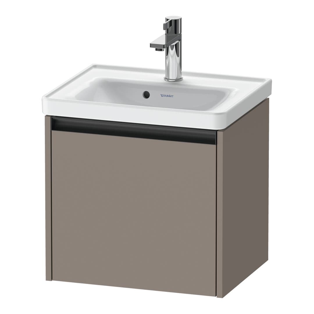 Duravit Ketho.2 – Έπιπλο Νιπτήρα – 484 mm, 1 συρτάρι, νιπτήρας κέντρο, 484 x 375 x 440 mm – Basalte Matt, Decor (K25080043430000)