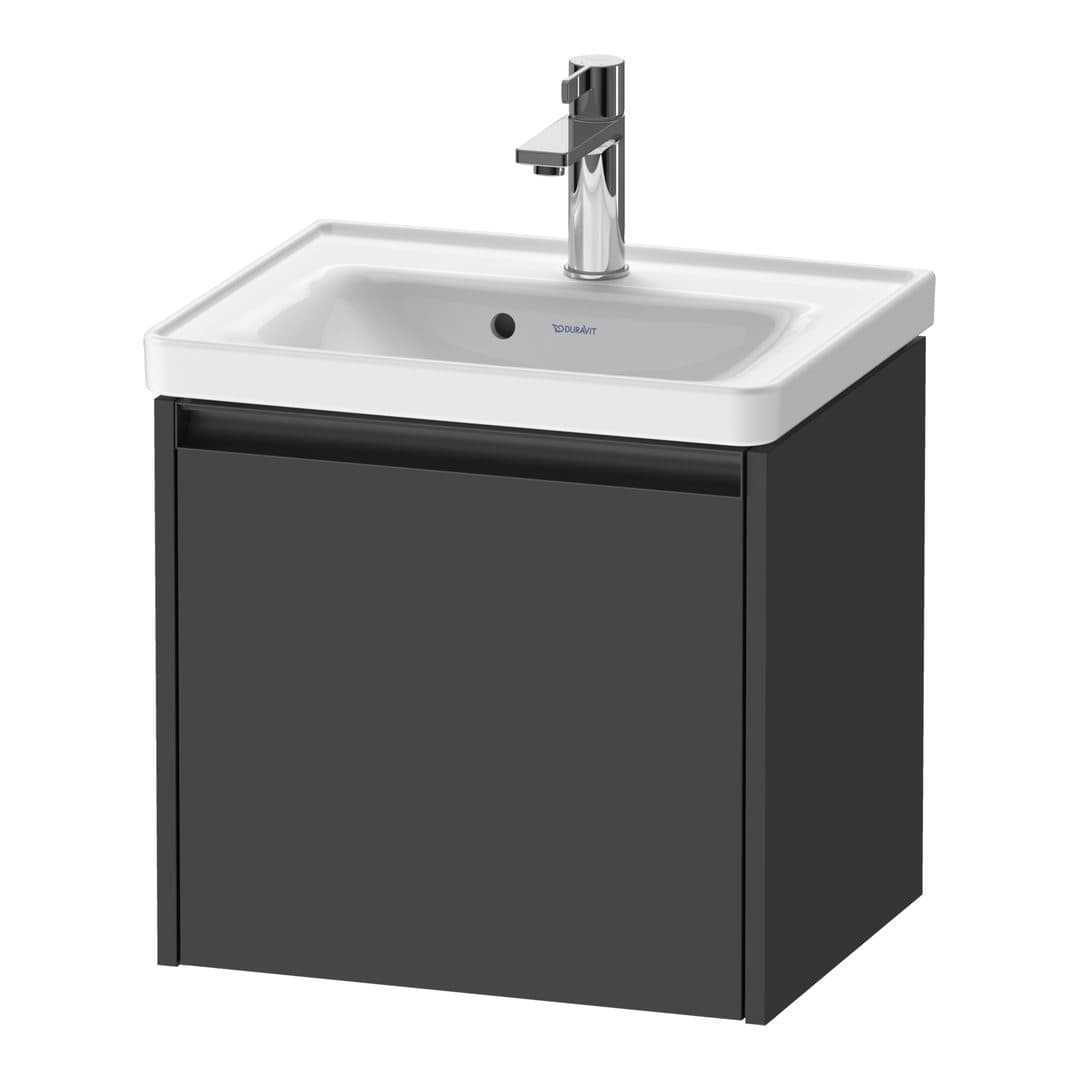 Duravit Ketho.2 – Έπιπλο Νιπτήρα – 484 mm, 1 συρτάρι, νιπτήρας κέντρο, 484 x 375 x 440 mm – Graphite Matt, Decor (K25080049490000)