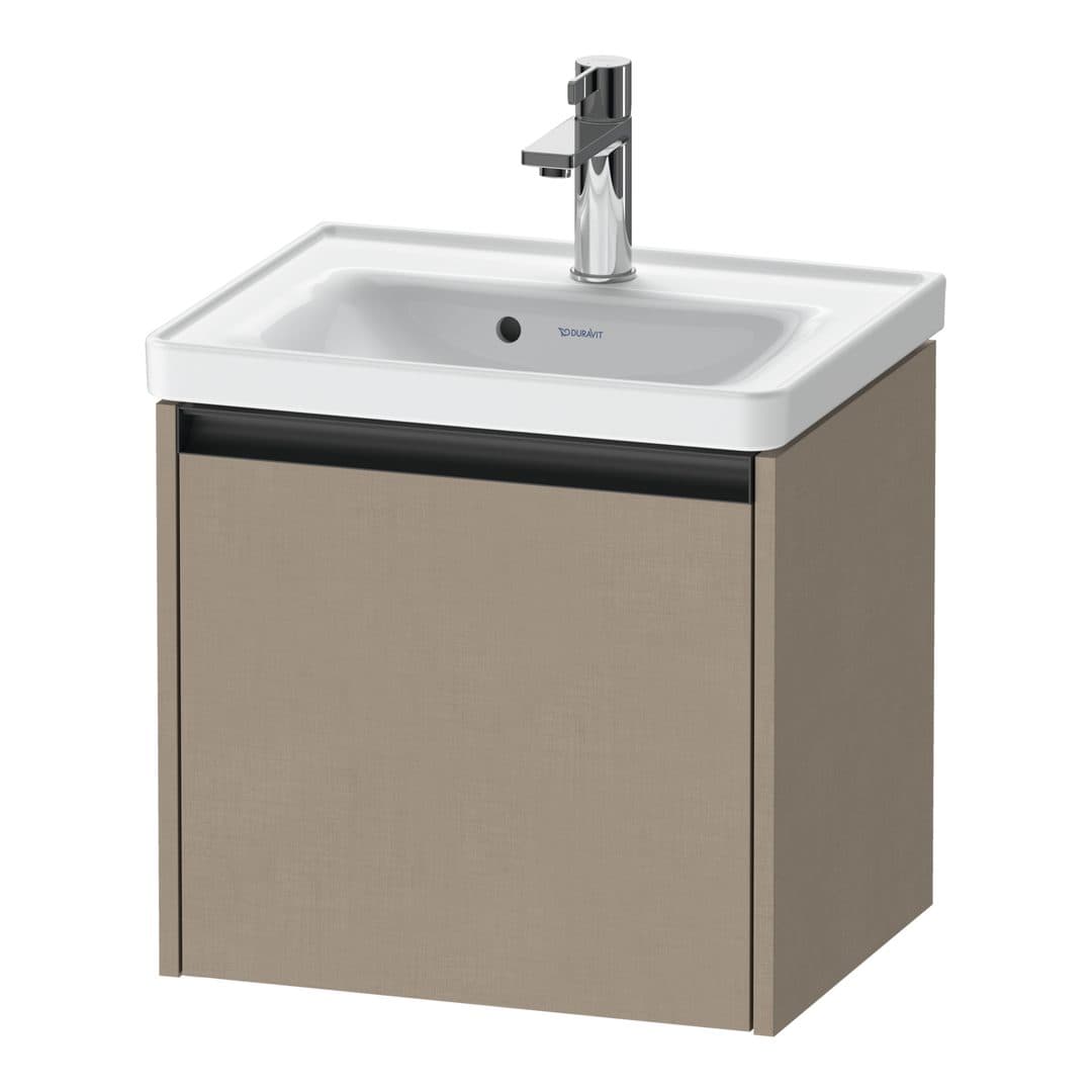 Duravit Ketho.2 – Έπιπλο Νιπτήρα – 484 mm, 1 συρτάρι, νιπτήρας κέντρο, 484 x 375 x 440 mm – Linen Matt, Decor (K25080075750000)