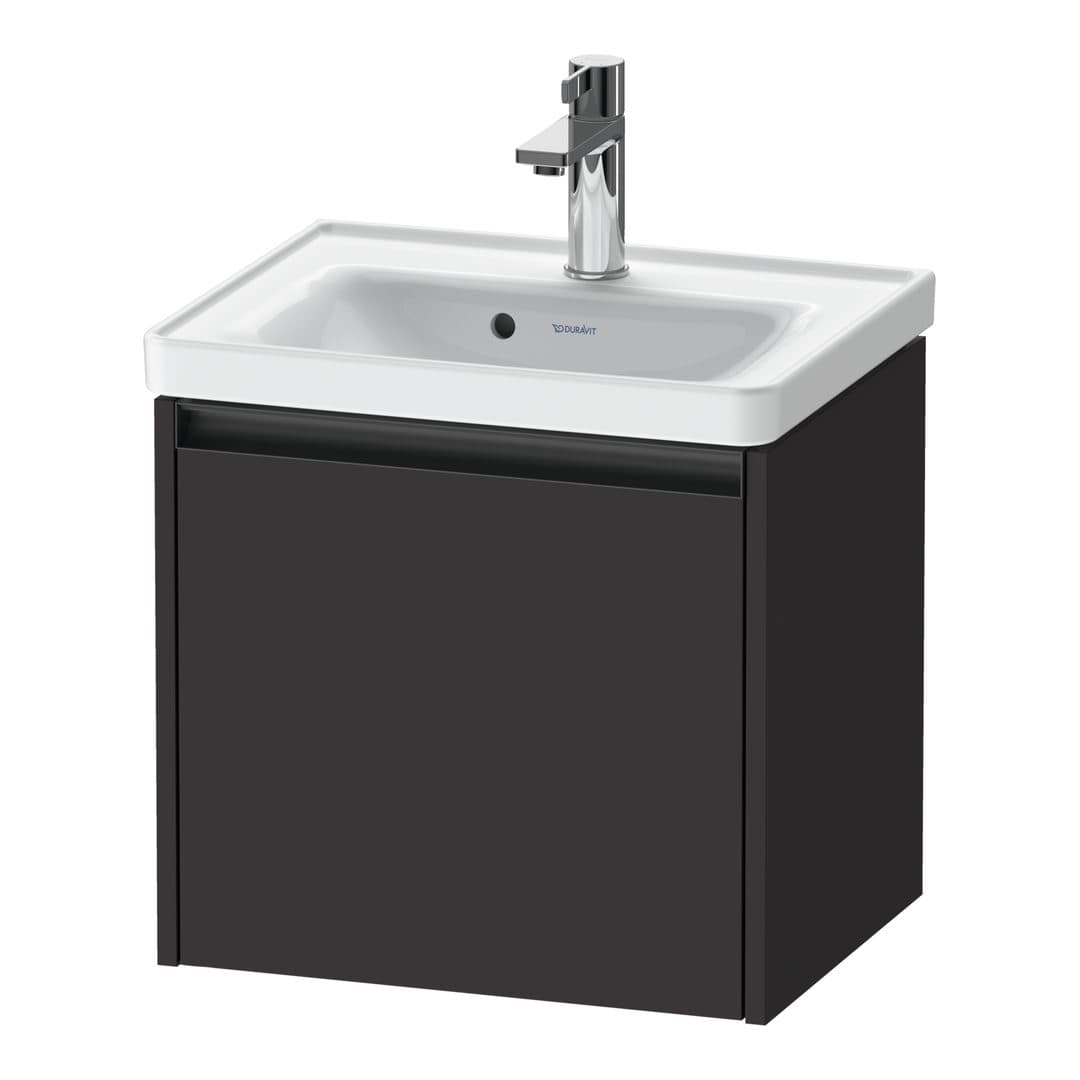 Duravit Ketho.2 – Έπιπλο Νιπτήρα – 484 mm, 1 συρτάρι, νιπτήρας κέντρο, 484 x 375 x 440 mm – Graphite Super Matt, Decor (K25080080800000)