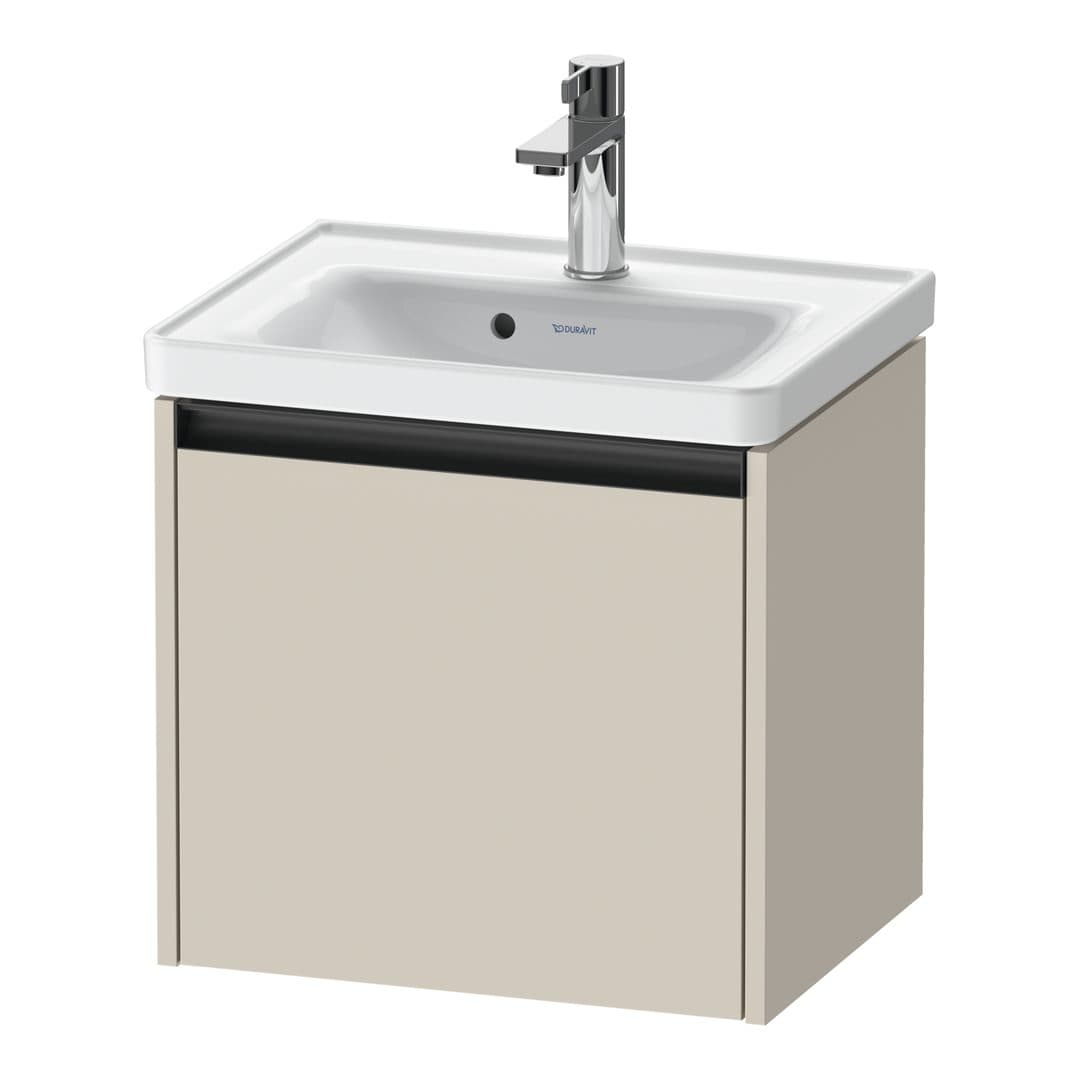 Duravit Ketho.2 – Έπιπλο Νιπτήρα – 484 mm, 1 συρτάρι, νιπτήρας κέντρο, 484 x 375 x 440 mm – Taupe Super Matt, Decor (K25080083830000)