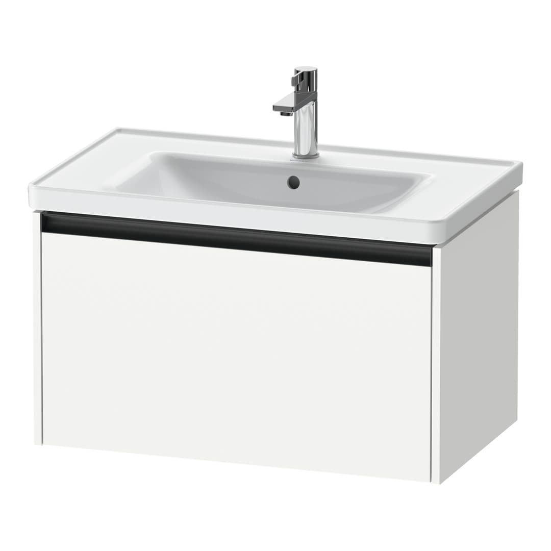 Duravit Ketho.2 – Έπιπλο Νιπτήρα – 784 mm, 1 συρτάρι, νιπτήρας κέντρο, 784 x 455 x 440 mm – White Matt, Decor (K25083018180000)
