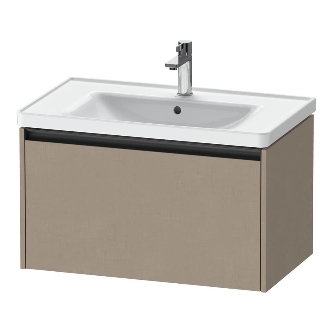 Duravit Ketho.2 – Έπιπλο Νιπτήρα – 784 mm, 1 συρτάρι, νιπτήρας κέντρο, 784 x 455 x 440 mm – Linen Matt, Decor (K25083075750000)