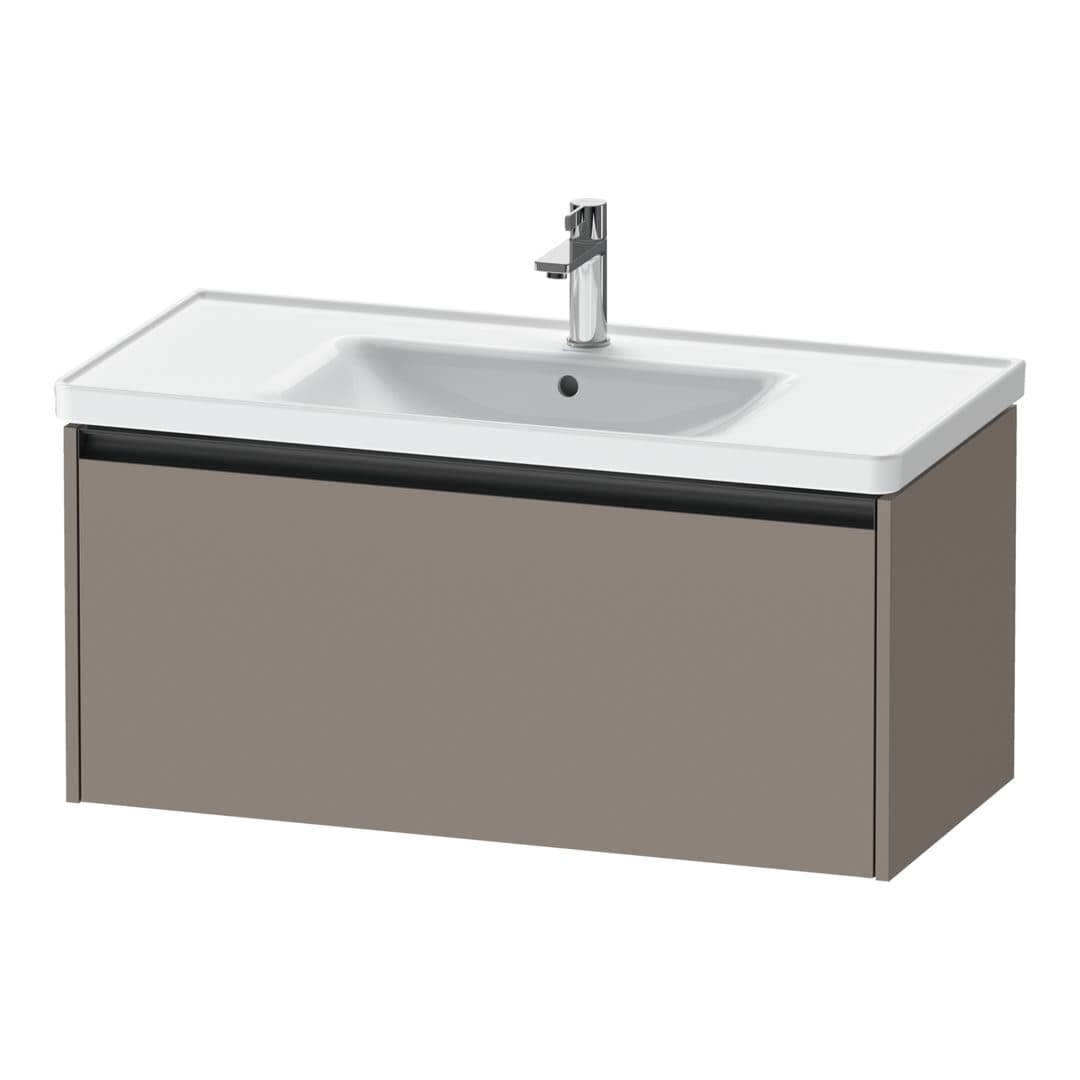 Duravit Ketho.2 – Έπιπλο Νιπτήρα – 984 mm, 1 συρτάρι, νιπτήρας κέντρο, 984 x 455 x 440 mm – Basalte Matt, Decor (K25084043430000)