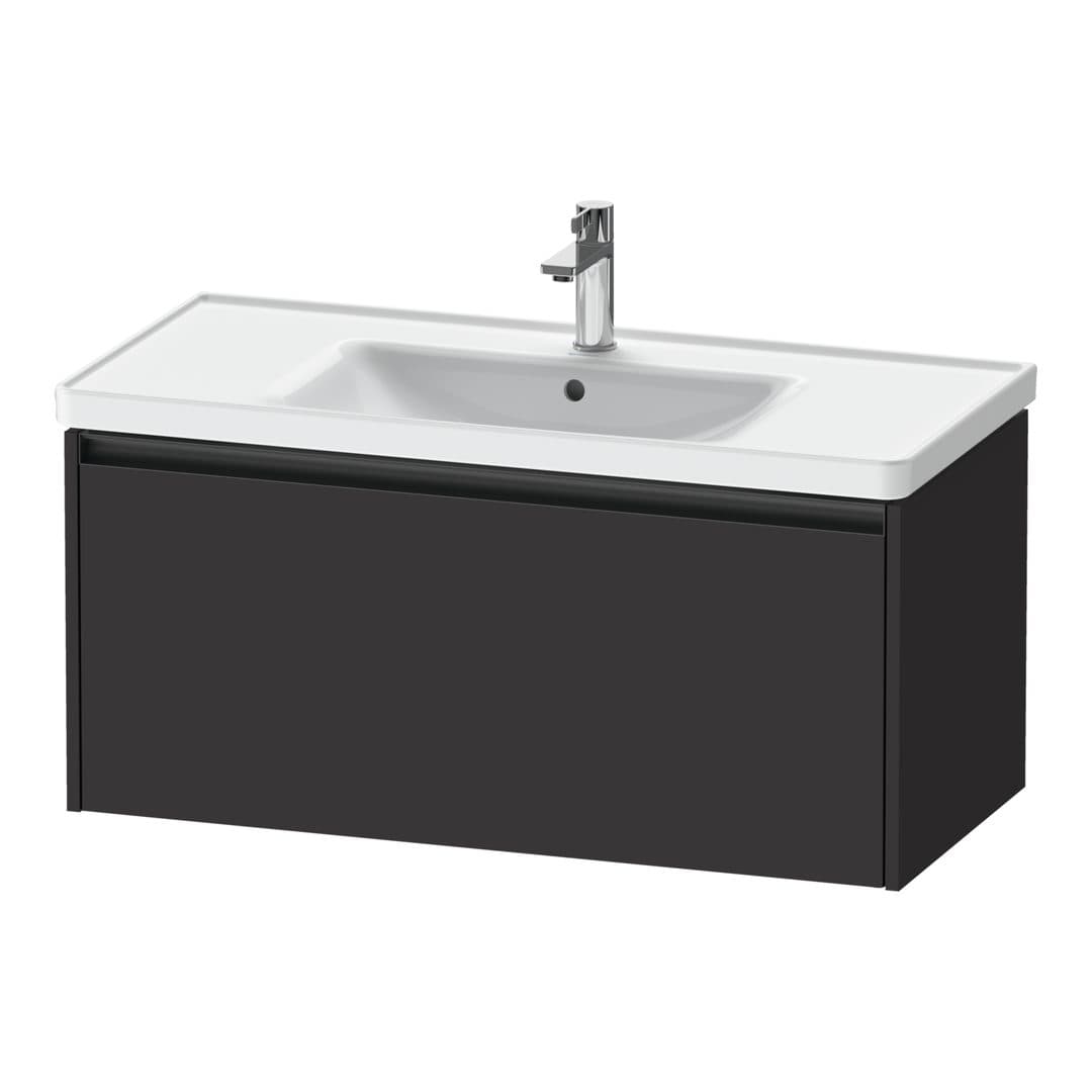 Duravit Ketho.2 – Έπιπλο Νιπτήρα – 984 mm, 1 συρτάρι, νιπτήρας κέντρο, 984 x 455 x 440 mm – Graphite Super Matt, Decor (K25084080800000)