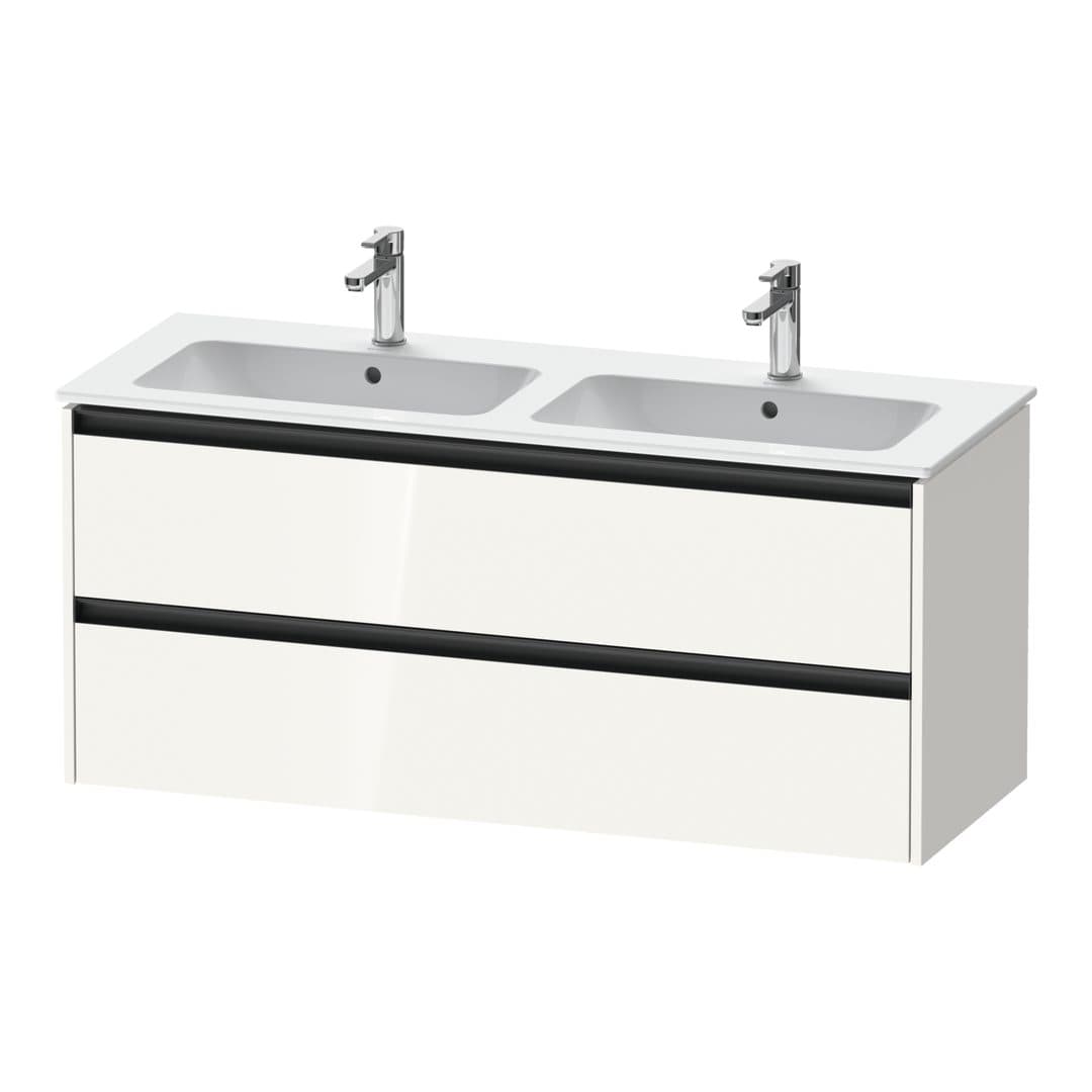 Duravit Ketho.2 – Έπιπλο Νιπτήρα – 1280 mm, 2 συρτάρια – White High Gloss, Decor (K25266022220000)