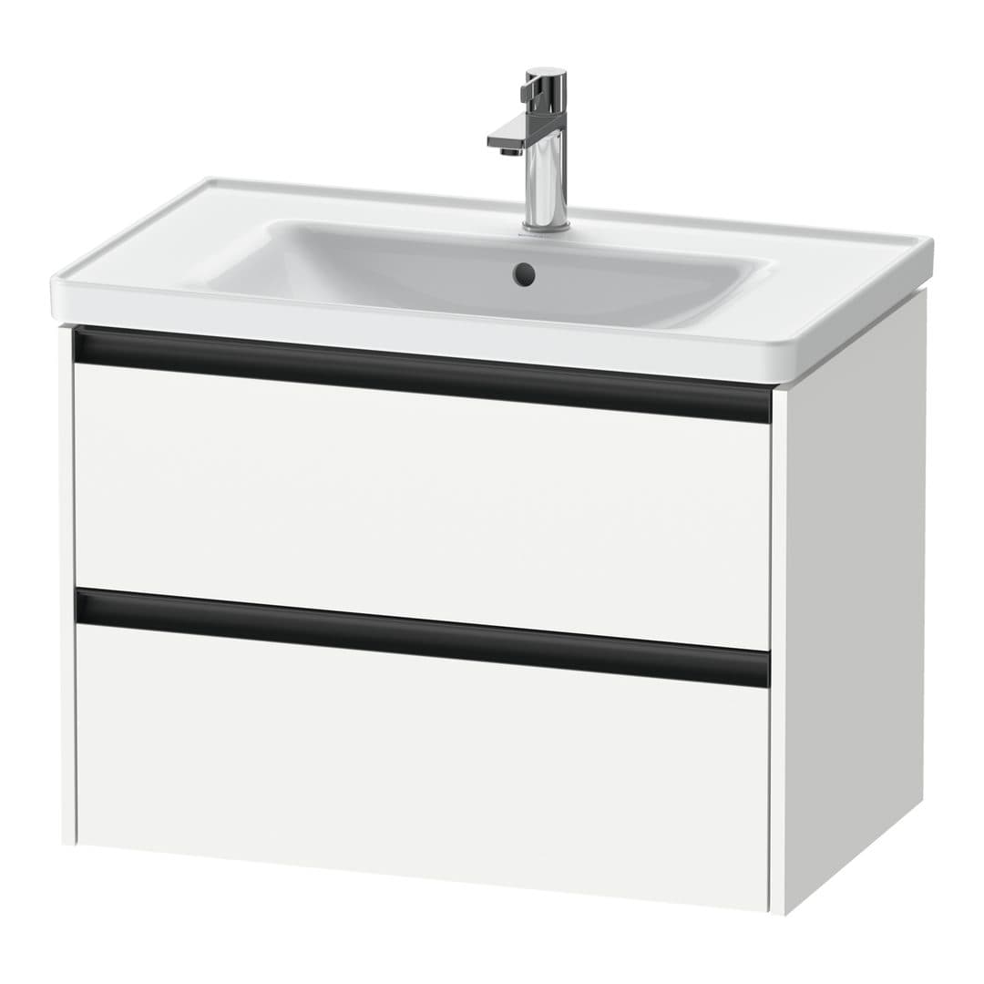 Duravit Ketho.2 – Έπιπλο Νιπτήρα – 784 mm, 2 συρτάρια – White Matt, Decor (K25283018180000)