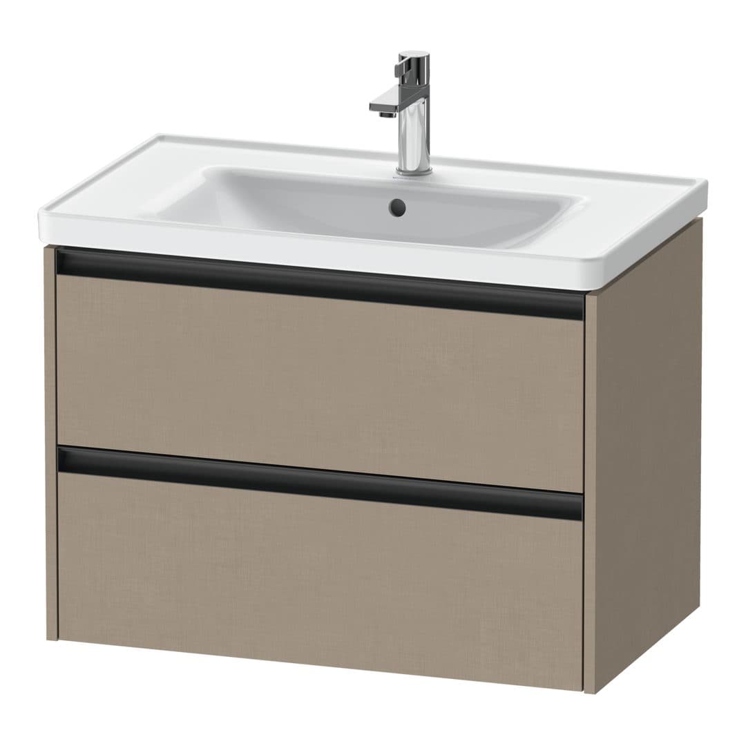 Duravit Ketho.2 – Έπιπλο Νιπτήρα – 784 mm, 2 συρτάρια – Linen Matt, Decor (K25283075750000)