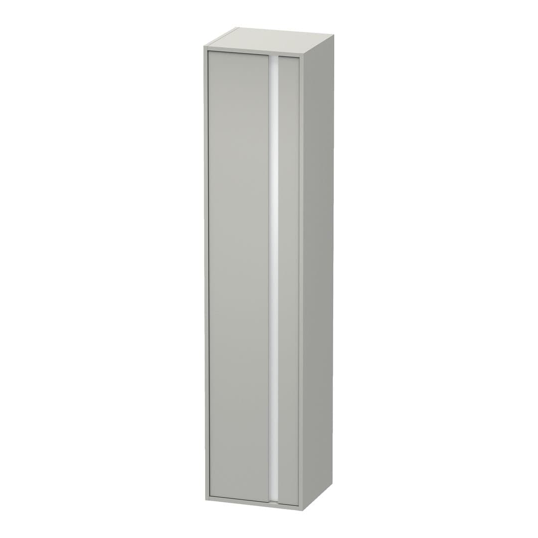 Duravit Ketho – Κολόνα Μπάνιου – 400 mm, 1 πόρτα, αριστερή – Concrete grey Matt, Decor (KT1255L0707)