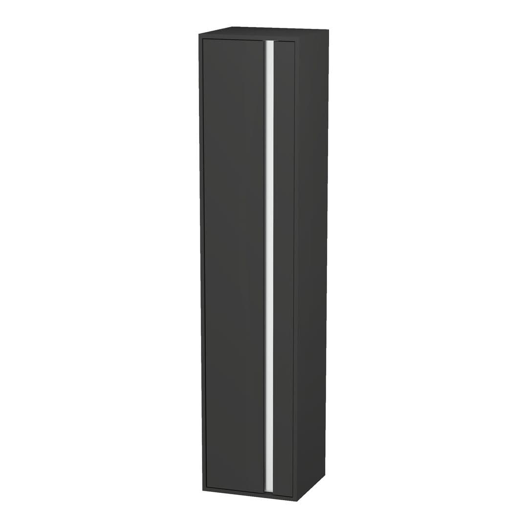 Duravit Ketho – Κολόνα Μπάνιου – 400 mm, 1 πόρτα, αριστερή – Graphite Matt, Decor (KT1255L4949)