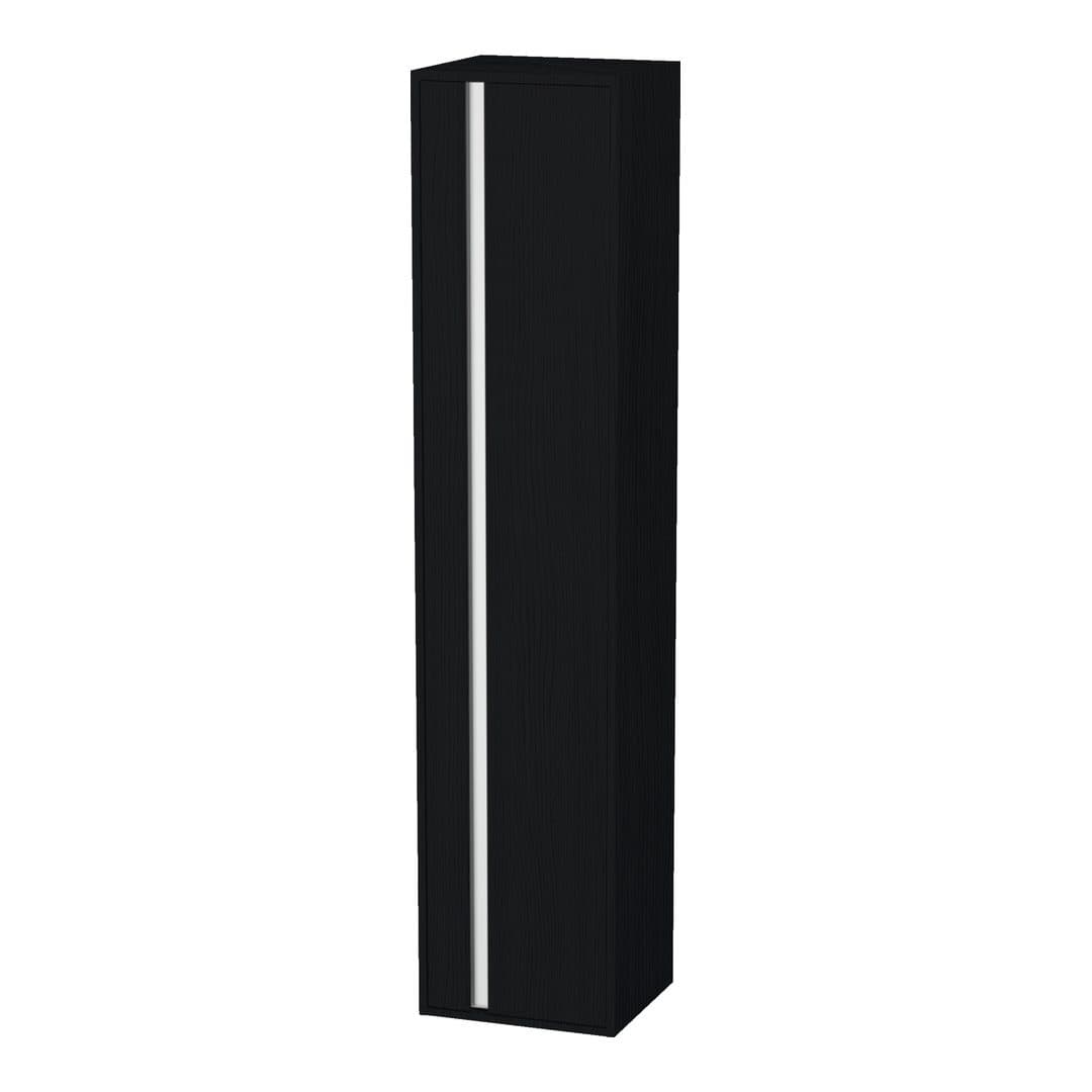 Duravit Ketho – Κολόνα Μπάνιου – 400 mm, 1 πόρτα, δεξιά – Black oak Matt, Decor (KT1255R1616)