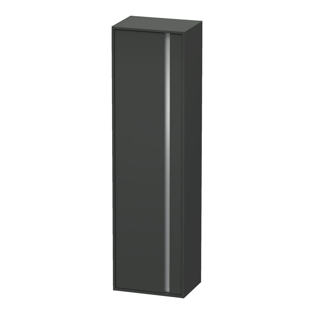 Duravit Ketho – Κολόνα Μπάνιου – 500 mm, 1 πόρτα, αριστερή – Graphite Matt, Decor (KT1265L4949)