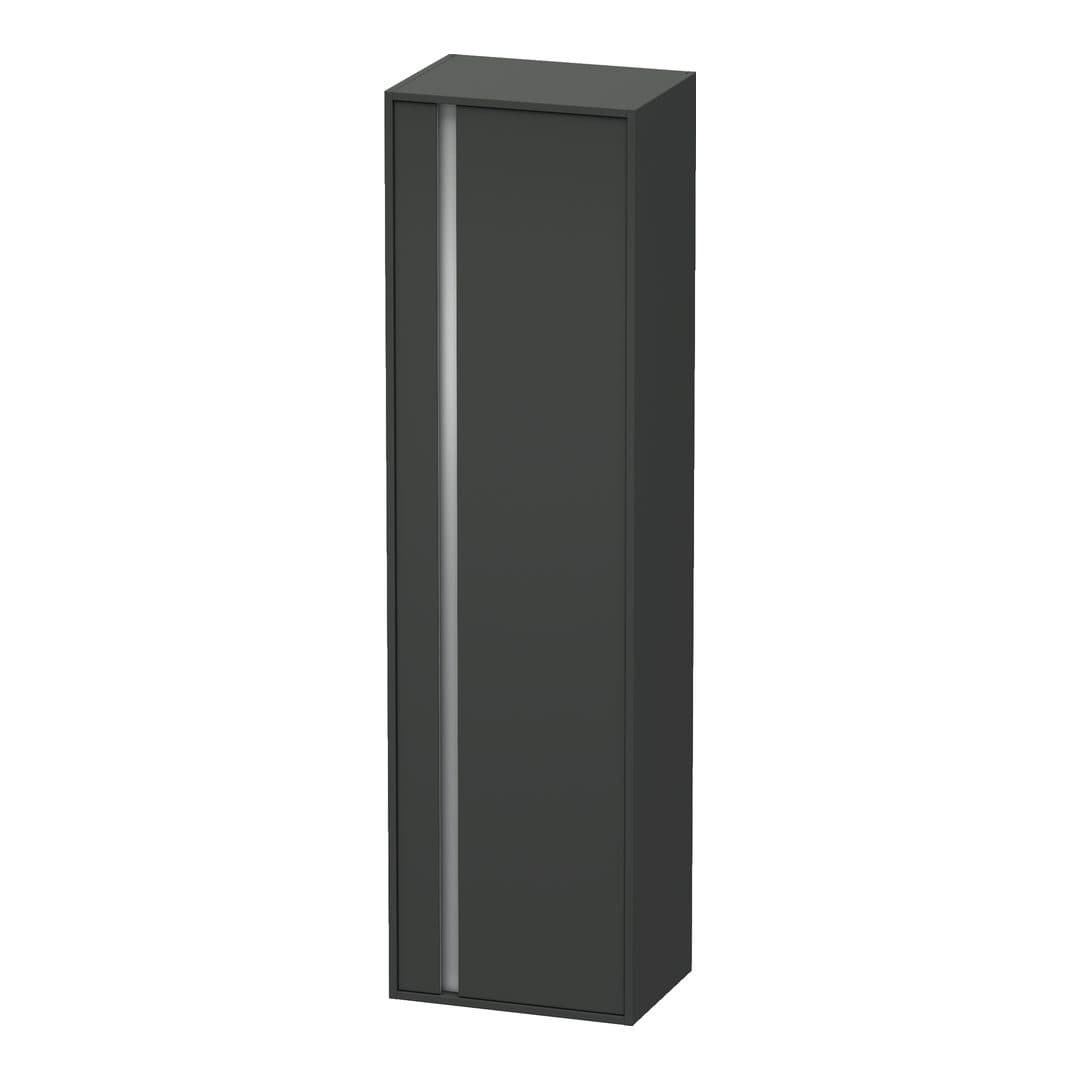 Duravit Ketho – Κολόνα Μπάνιου – 500 mm, 1 πόρτα, δεξιά – Graphite Matt, Decor (KT1265R4949)
