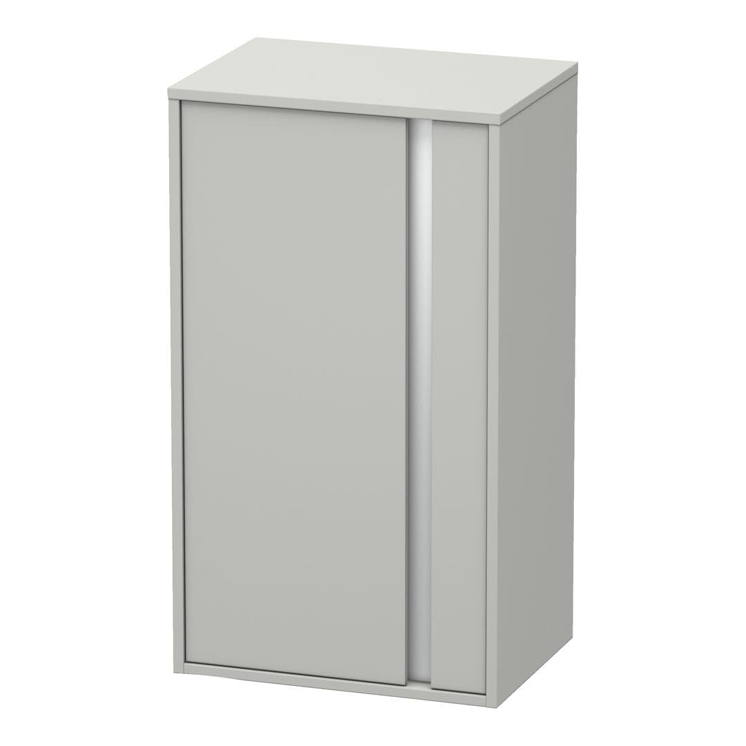 Duravit Ketho – Κολόνα Μπάνιου – 500 mm, μεσαία, 1 πόρτα, αριστερή, 500 x 360 x 880 mm, Total number of shelves: 2 – Concrete grey Matt, Decor (KT1266L0707)