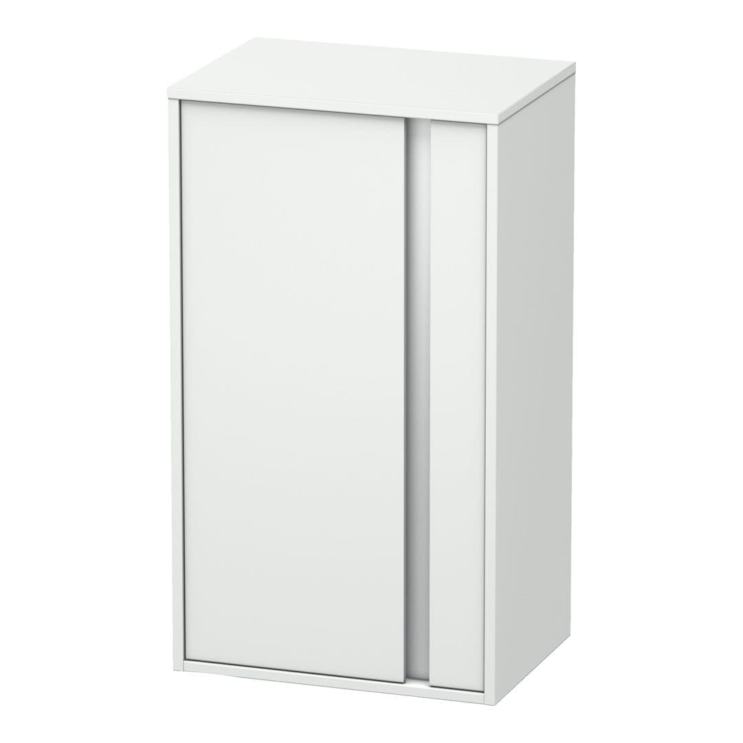 Duravit Ketho – Κολόνα Μπάνιου – 500 mm, μεσαία, 1 πόρτα, αριστερή, 500 x 360 x 880 mm, Total number of shelves: 2 – White Matt, Decor (KT1266L1818)