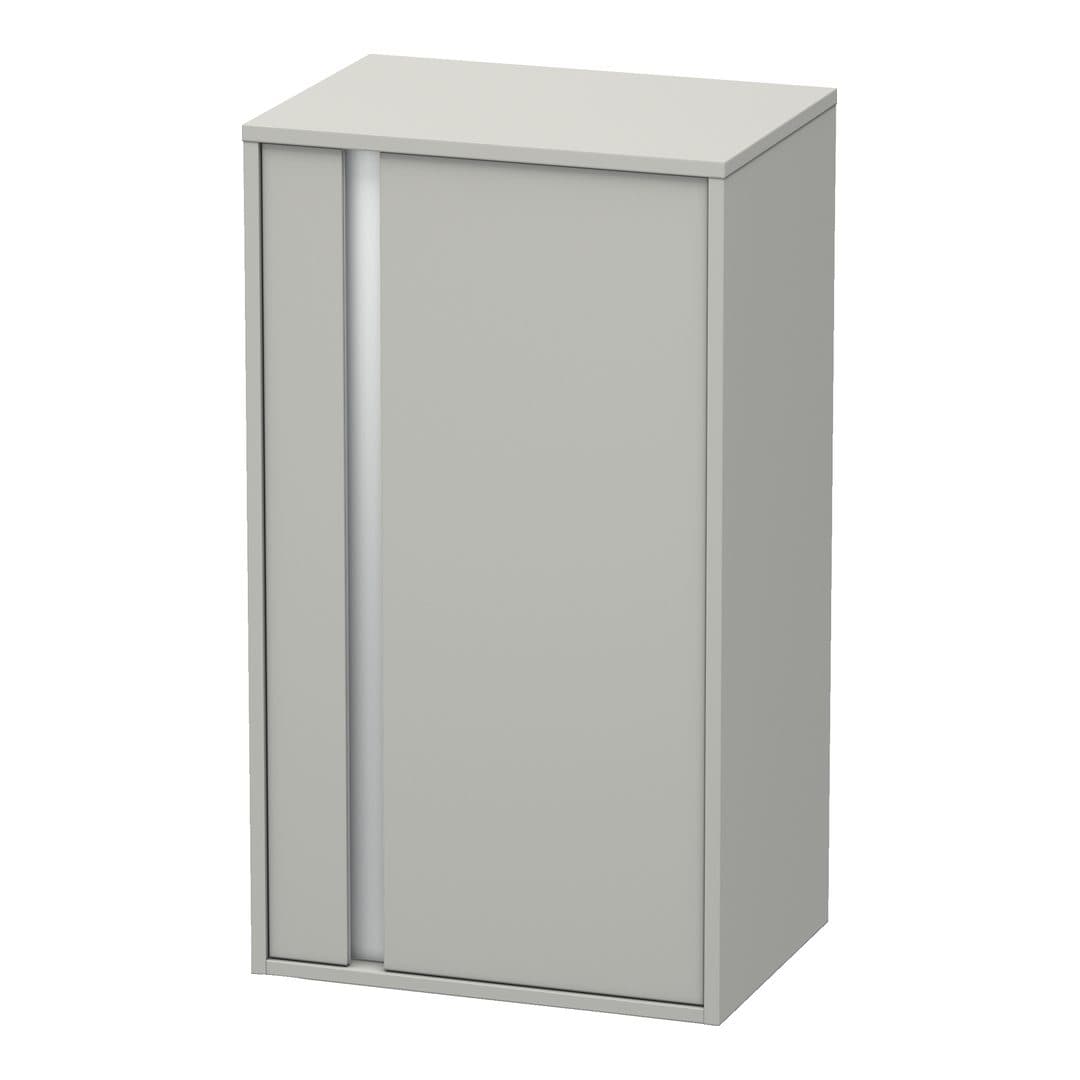 Duravit Ketho – Κολόνα Μπάνιου – 500 mm, μεσαία, 1 πόρτα, δεξιά, 500 x 360 x 880 mm, Total number of shelves: 2 – Concrete grey Matt, Decor (KT1266R0707)