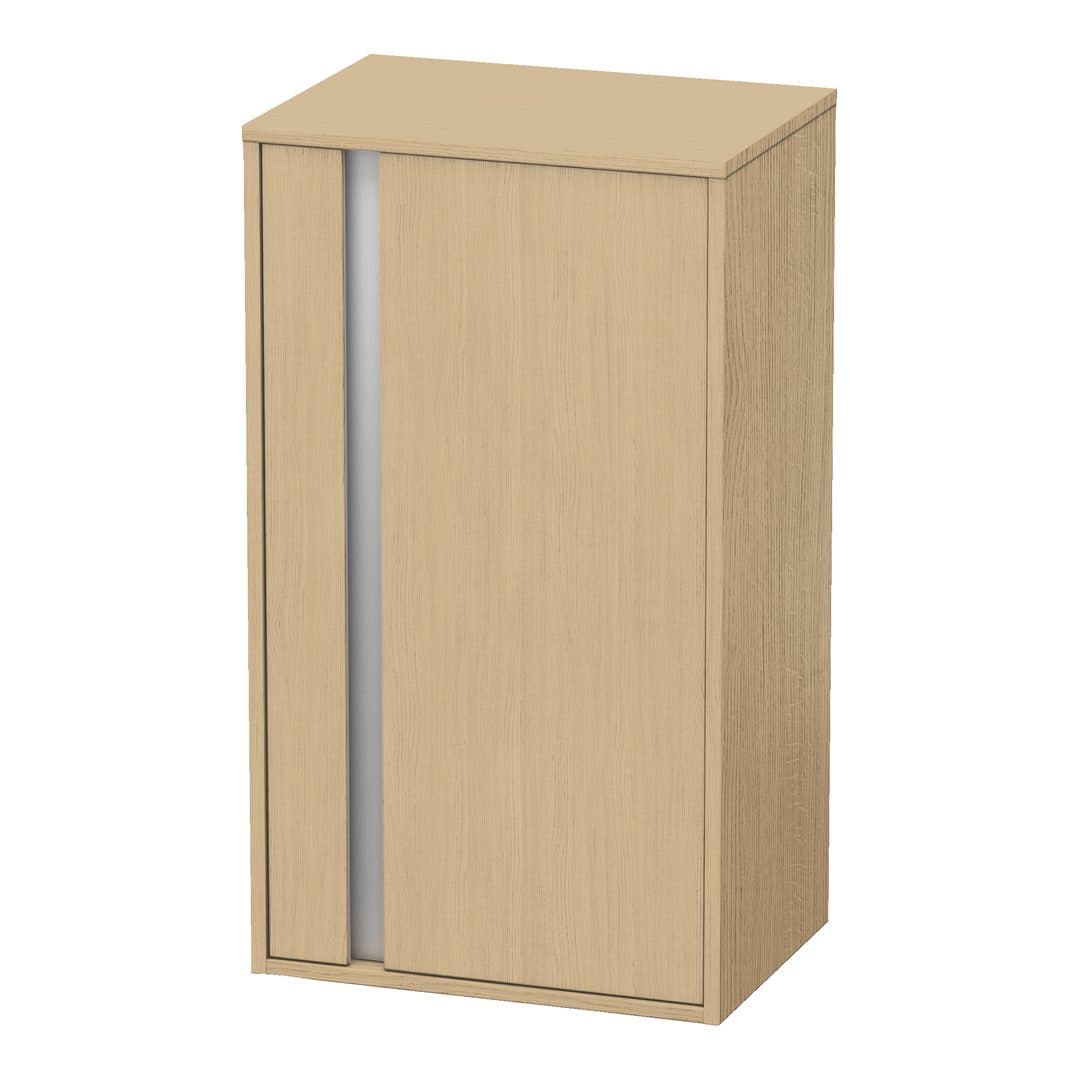 Duravit Ketho – Κολόνα Μπάνιου – 500 mm, μεσαία, 1 πόρτα, δεξιά, 500 x 360 x 880 mm, Total number of shelves: 2 – Natural oak, Decor (KT1266R3030)