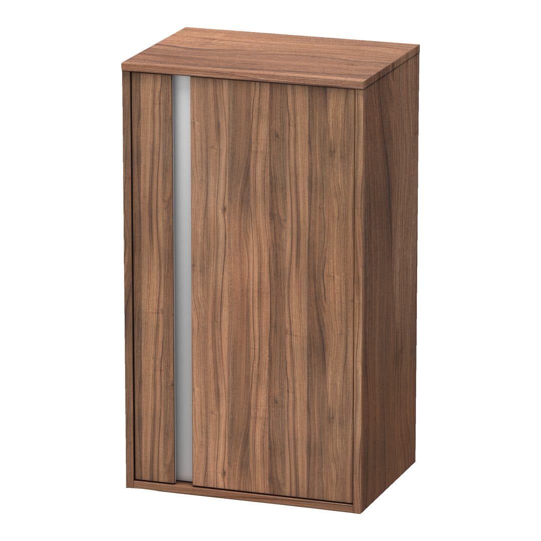 Duravit Ketho – Κολόνα Μπάνιου – 500 mm, μεσαία, 1 πόρτα, δεξιά, 500 x 360 x 880 mm, Total number of shelves: 2 – Walnut Matt, Decor (KT1266R7979)
