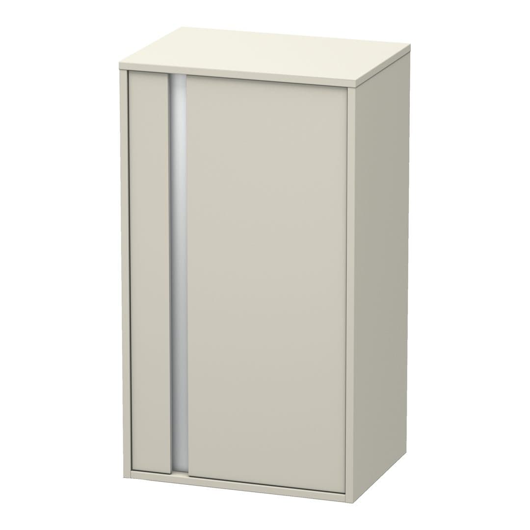 Duravit Ketho – Κολόνα Μπάνιου – 500 mm, μεσαία, 1 πόρτα, δεξιά, 500 x 360 x 880 mm, Total number of shelves: 2 – Taupe Matt, Decor (KT1266R9191)