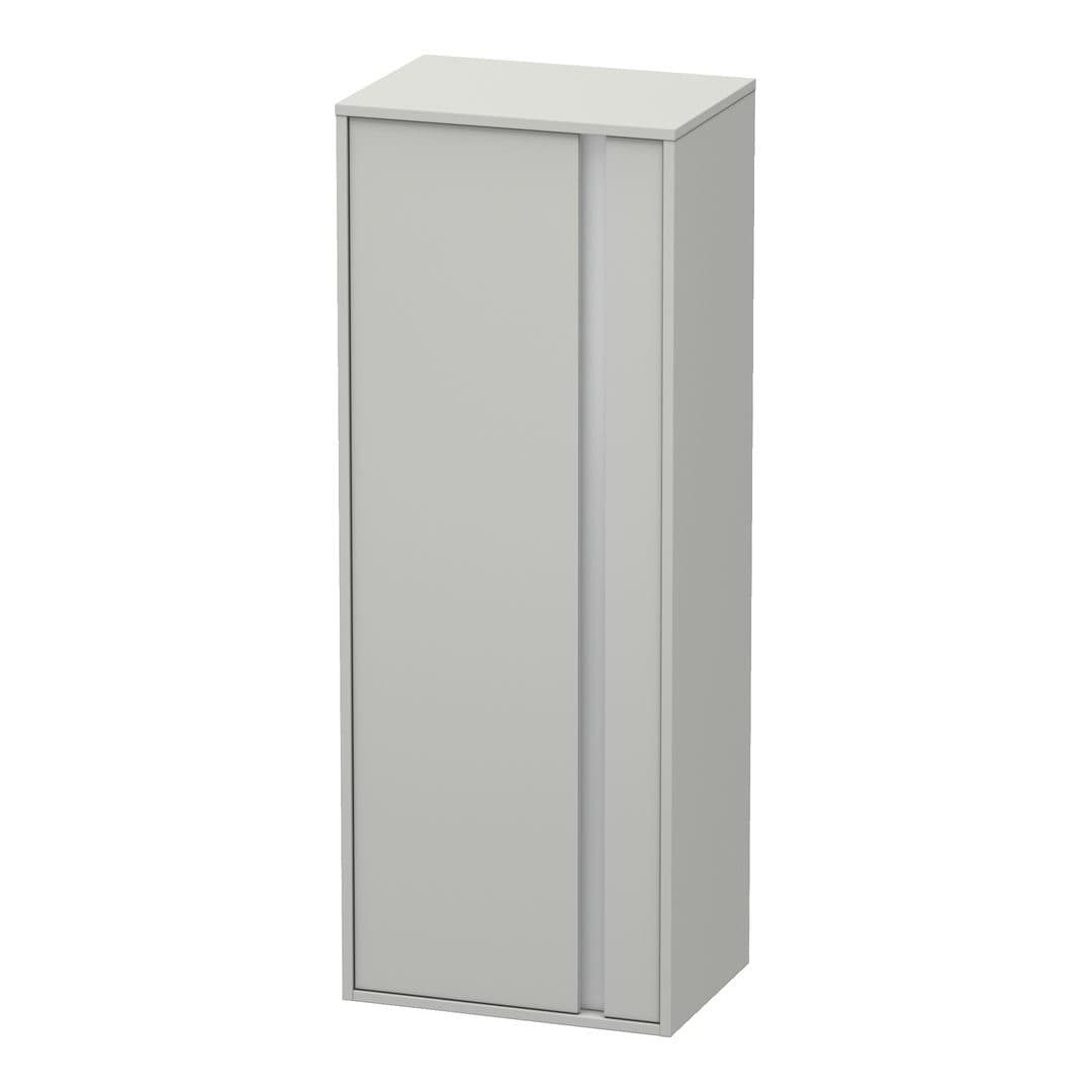 Duravit Ketho – Κολόνα Μπάνιου – 500 mm, μεσαία, 1 πόρτα, αριστερή, 500 x 360 x 1320 mm, Total number of shelves: 3 – Concrete grey Matt, Decor (KT1267L0707)