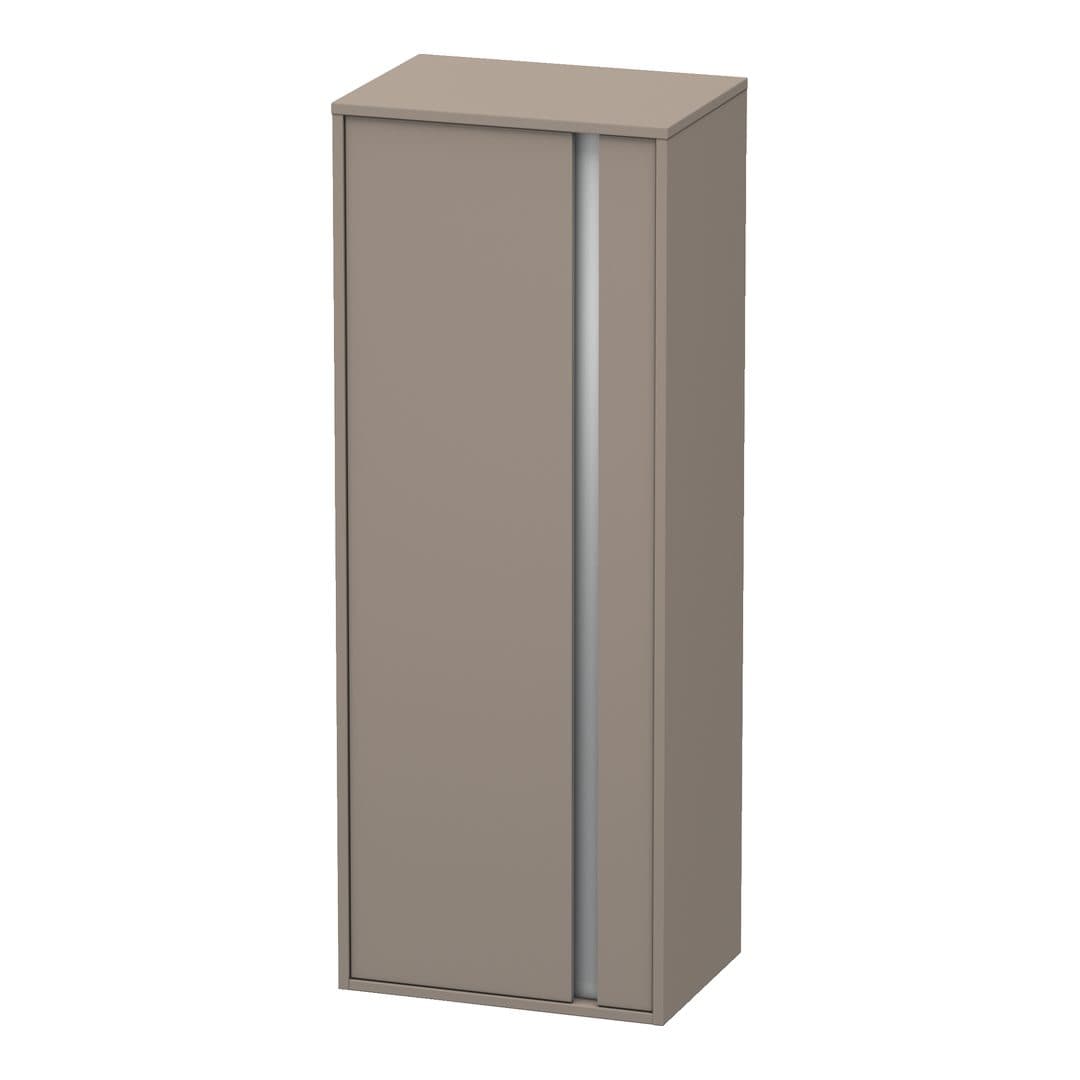 Duravit Ketho – Κολόνα Μπάνιου – 500 mm, μεσαία, 1 πόρτα, αριστερή, 500 x 360 x 1320 mm, Total number of shelves: 3 – Basalte Matt, Decor (KT1267L4343)