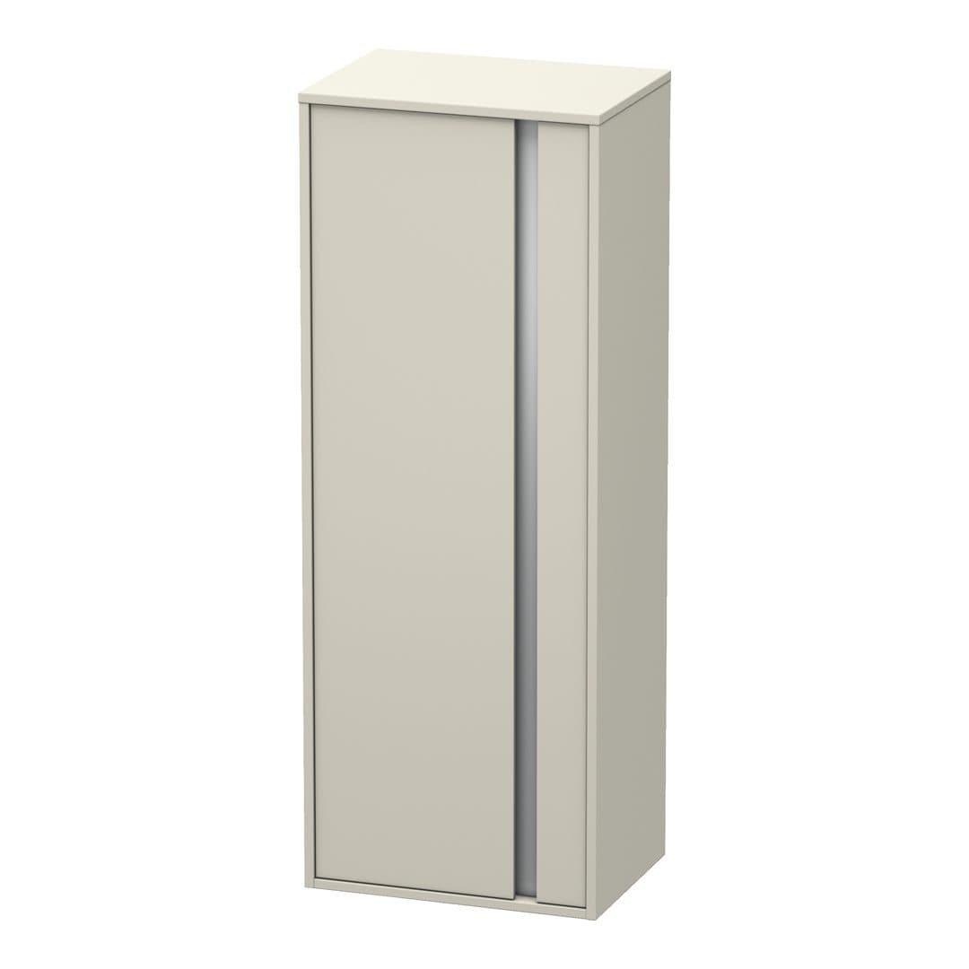 Duravit Ketho – Κολόνα Μπάνιου – 500 mm, μεσαία, 1 πόρτα, αριστερή, 500 x 360 x 1320 mm, Total number of shelves: 3 – Taupe Matt, Decor (KT1267L9191)