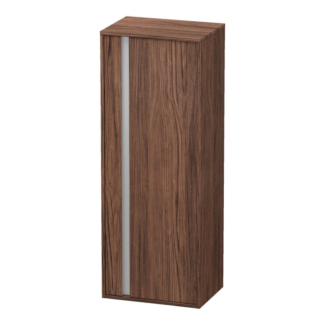 Duravit Ketho – Κολόνα Μπάνιου – 500 mm, μεσαία, 1 πόρτα, δεξιά, 500 x 360 x 1320 mm, Total number of shelves: 3 – Walnut dark Matt, Decor (KT1267R2121)