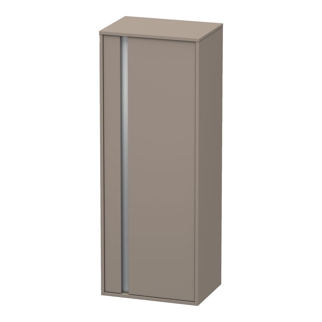 Duravit Ketho – Κολόνα Μπάνιου – 500 mm, μεσαία, 1 πόρτα, δεξιά, 500 x 360 x 1320 mm, Total number of shelves: 3 – Basalte Matt, Decor (KT1267R4343)